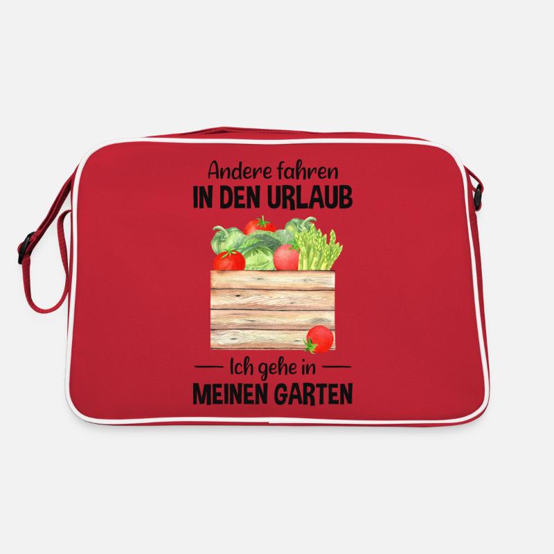 Garten Urlaub Lustiger Spruch Gärtner Geschenkidee Retro Tasche