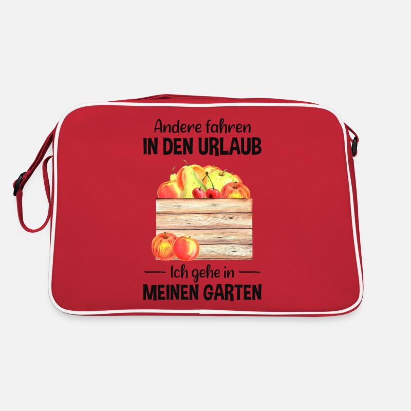 Garten Urlaub Lustiger Spruch Gärtner Geschenkidee Retro Tasche