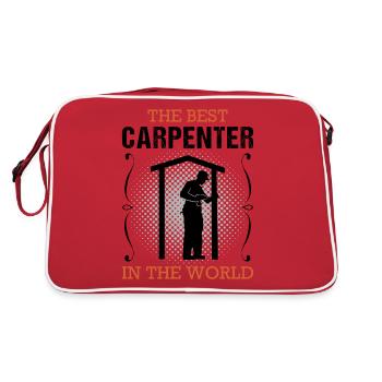 Carpenter Profession Carpenter Craftsman Gift - Retro Bag - red/white - Back