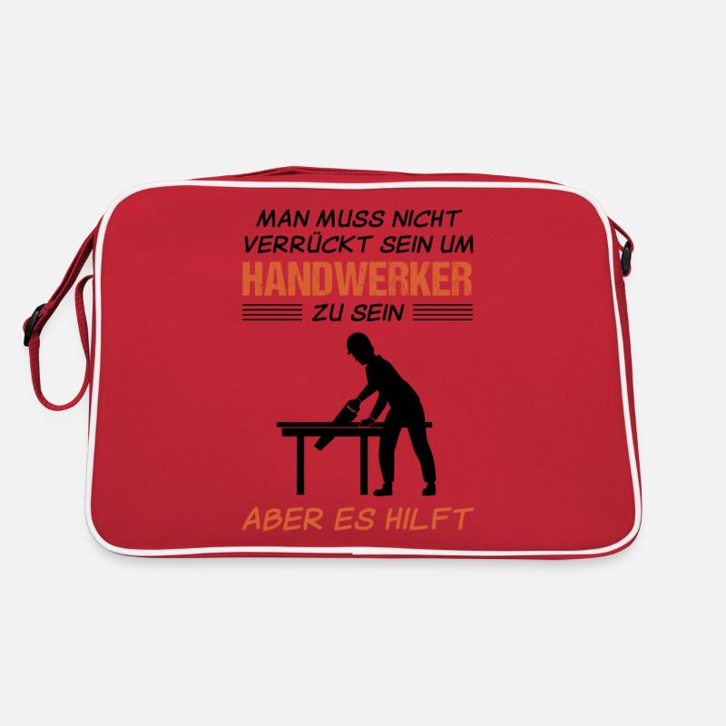 Handwerker Handwerk Lustiger Spruch Geschenk Retro Tasche