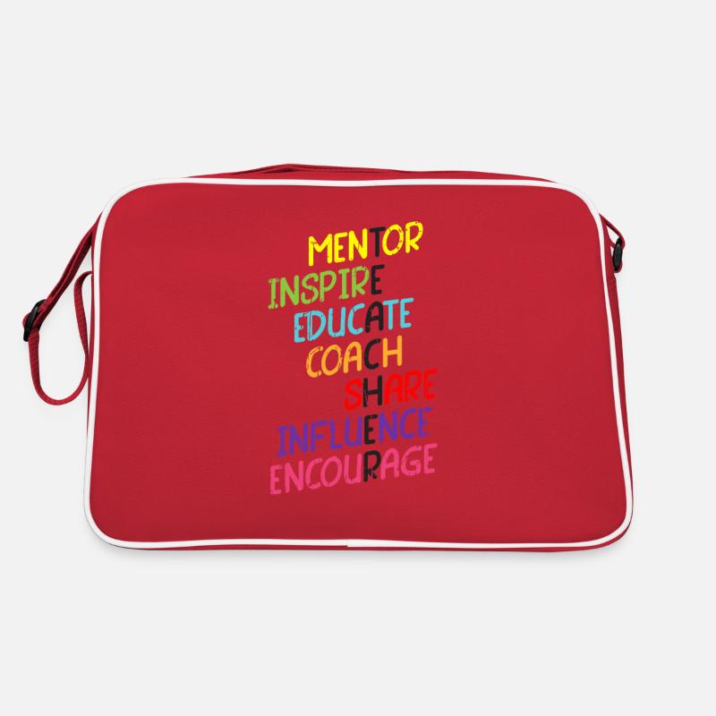 Mentor Inspire Educate Coach Share Influence Retro Bag