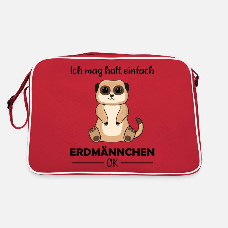 Erdmännchen Liebhaber Lustiger Spruch Geschenk Retro Tasche