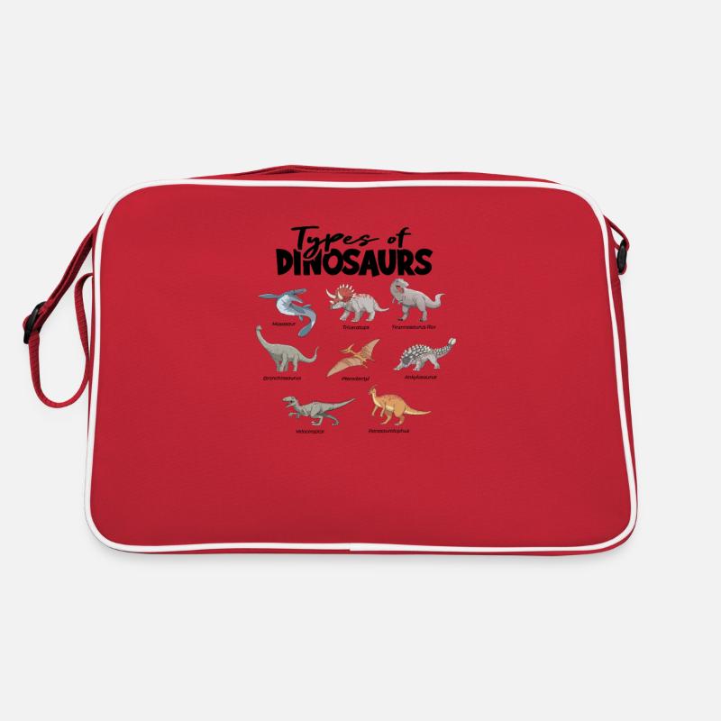 Types Of Dinosaurs Dino Identification - Retro Bag
