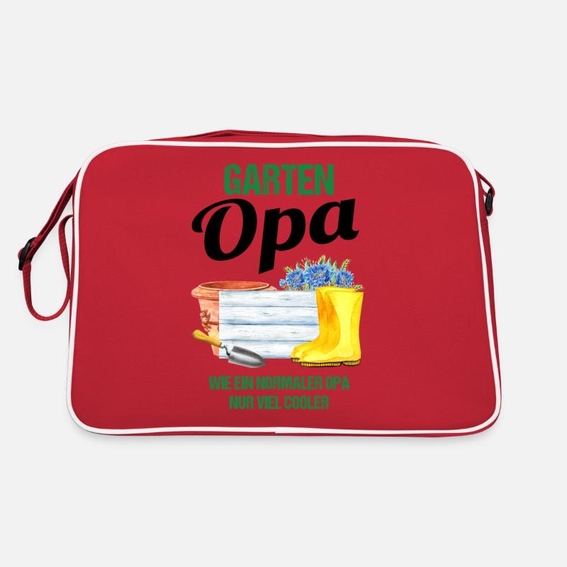 Garten Opa Lustiger Spruch Geschenk Herren Retro Tasche