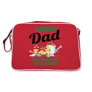 Jardin Papa Drôle Dire Cadeau Hommes - Sac Retro - rouge/blanc - Dos