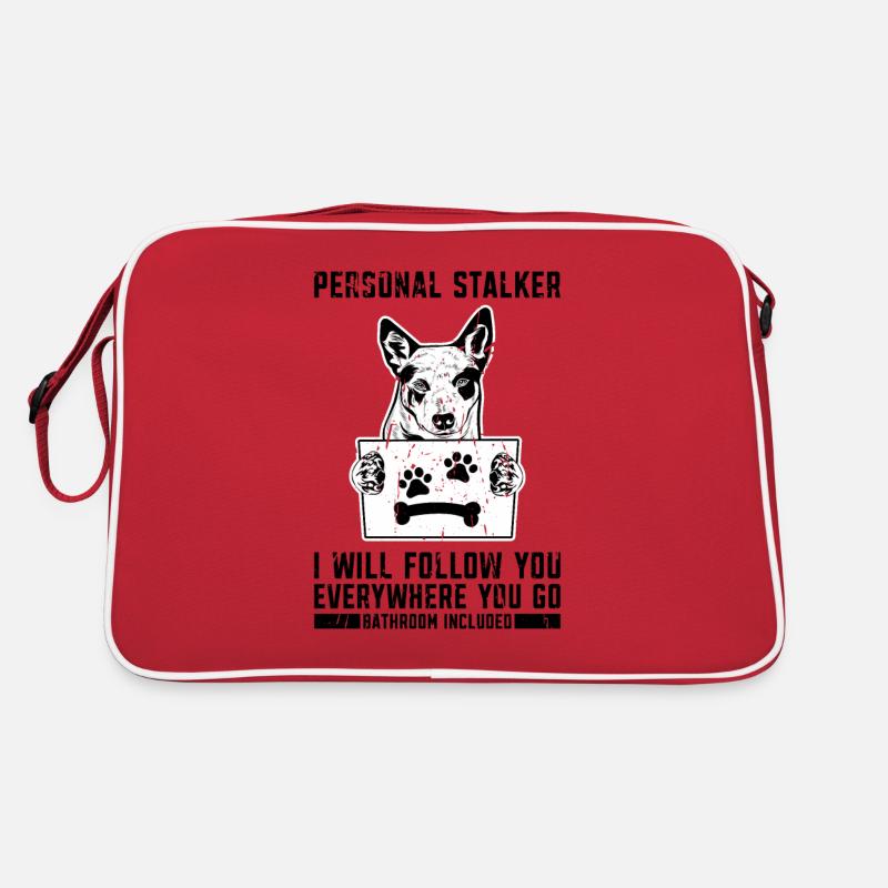 Persönlicher Stalker Ich werde dir folgen, wo immer du bist Retro Tasche