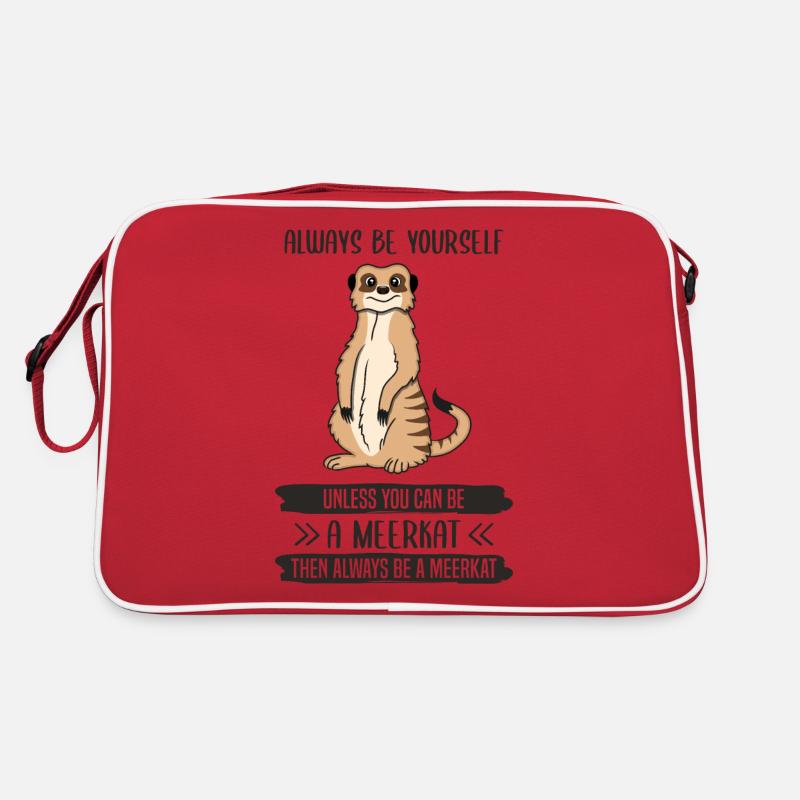 Suricates Soyez toujours vous-même en disant cadeau Sac Retro