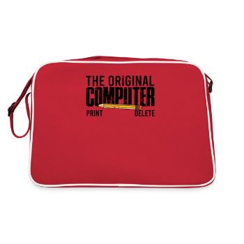 The original computer print delete - information - Retro Bag - red/white - Back