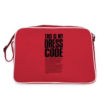 This is my dress code - technology - Retro Bag - red/white - Back