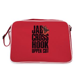 Jab Cross Hook Uppercut - boxeur amateur - Sac Retro - rouge/blanc - Dos