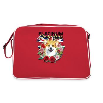 Platinum Jubilee 1952-2022 - fluffy - Retro Bag - red/white - Back