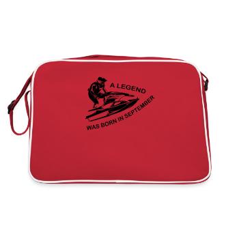 Légende du pilote Jet SKi née en septembre - Sac Retro - rouge/blanc - Dos