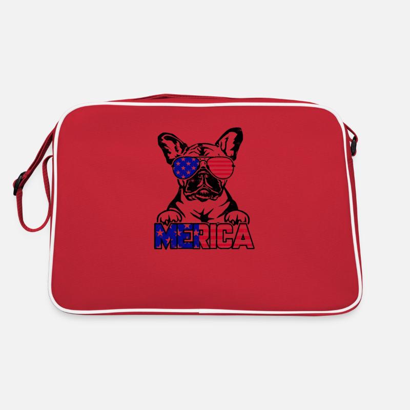 Merica - amoureuse des chiens Sac Retro