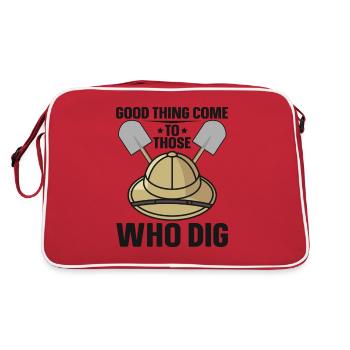 Good Things Dig Archaeologist-Artifact-Archaeology - Retro Bag - red/white - Back