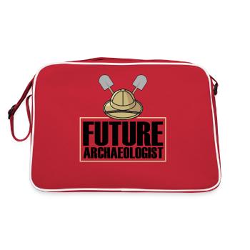 Future archaeologist Student Artifact - Retro Bag - red/white - Back