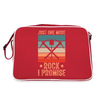 Only one rock archaeologist artifact left - Retro Bag - red/white - Back