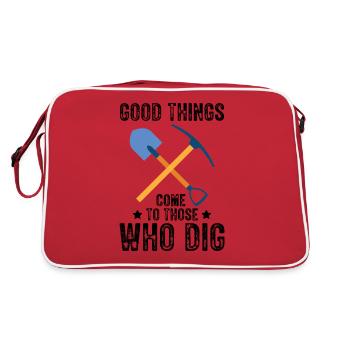 Good Things Dig Archaeologist-Artifact-Archaeology - Retro Bag - red/white - Back
