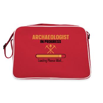 Archaeologist in progress Artifact archaeology - Retro Bag - red/white - Back