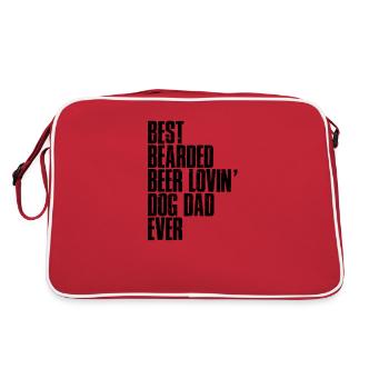 Best bearded beer lovin' corgi dad ever - doggo - Retro Bag - red/white - Back