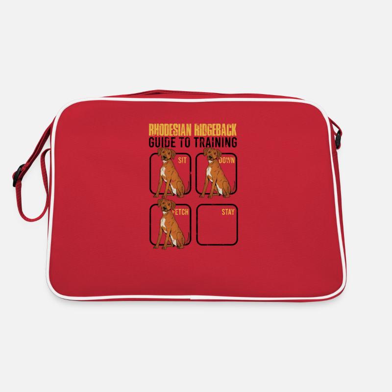 Rhodesian Ridgeback Guide zum Training setzen Sie sich hin Retro Tasche