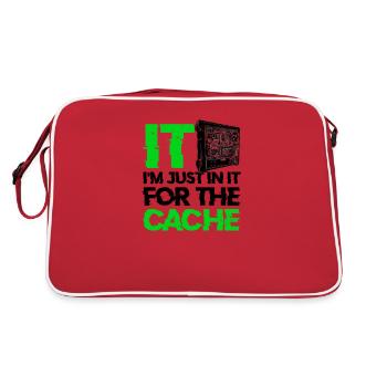 IT I'm just in it for the cache - database - Retro Bag - red/white - Back