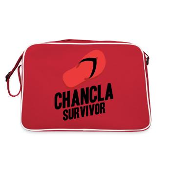 Chancla Survivant Espagnol Mexicain La - Sac Retro - rouge/blanc - Dos