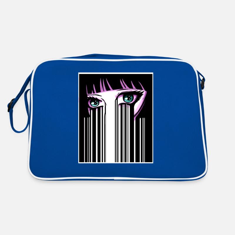 Anime Eyes Japan Barcode Retro Bag
