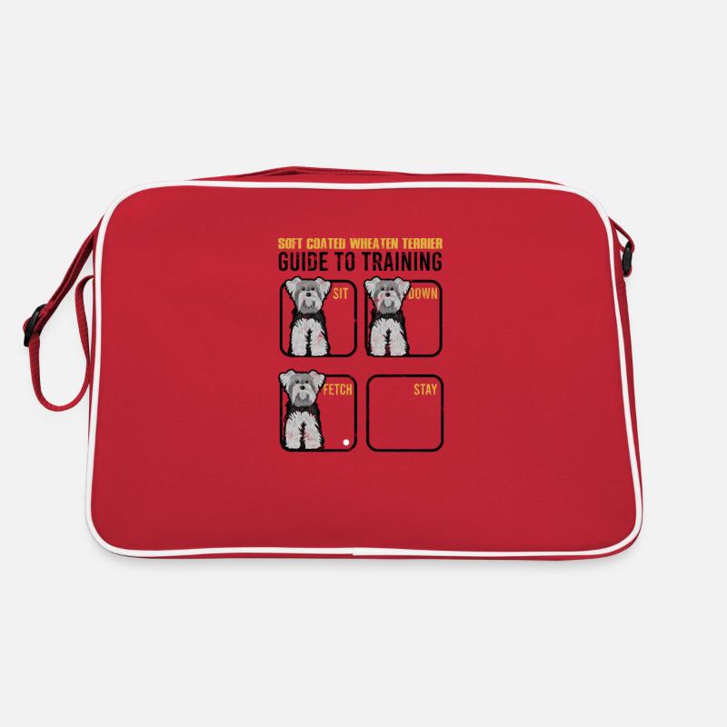 Soft Coated Wheaten Terrier Leitfaden zum Training Sit Retro Tasche