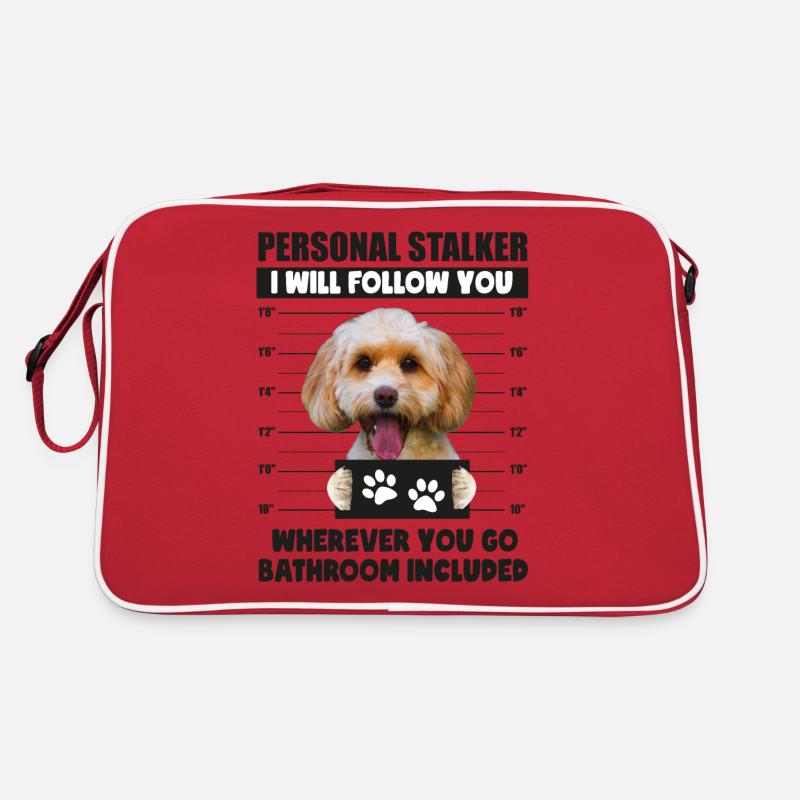Personal Stalker Dog, Funny Cockapoo Lover gift Sac Retro