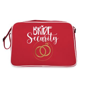 Bride Security Wedding - Retro Bag - red/white - Back