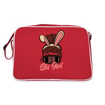 Costume Ski Girl Snowboard Ski Lapin - Sac Retro - rouge/blanc - Dos