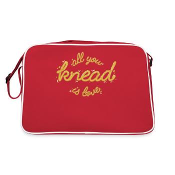 Baking All you knead is love baker - Retro Bag - red/white - Back