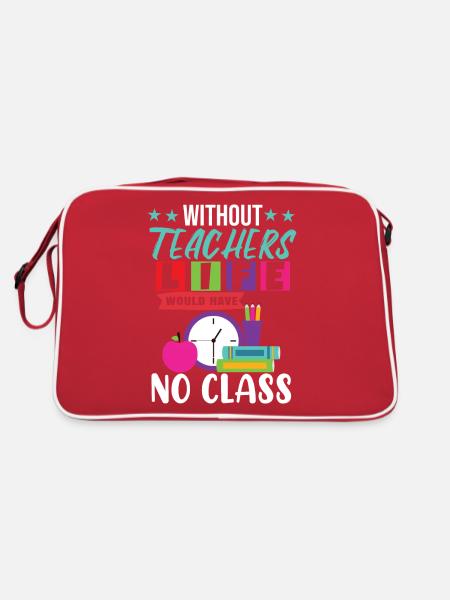 Teaching Class - Retro Bag - red/white - Back