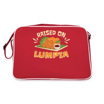 Raised On Lumpia Philippines - Retro Bag - red/white - Back