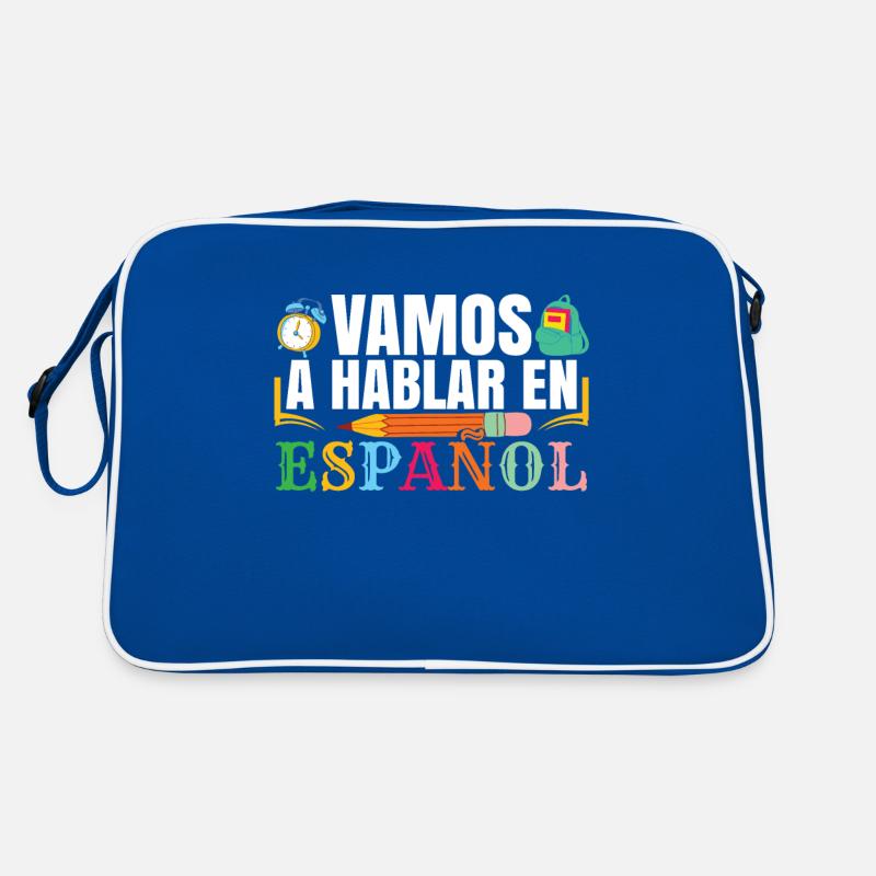 Spanish Class Teacher Bilingual School Retro Bag