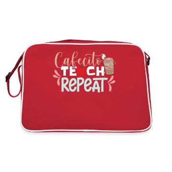 Professeur d’espagnol bilingue - Sac Retro - rouge/blanc - Dos