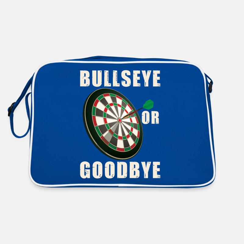 Volltreffer oder Auf Wiedersehen | Dartspieler Retro Tasche