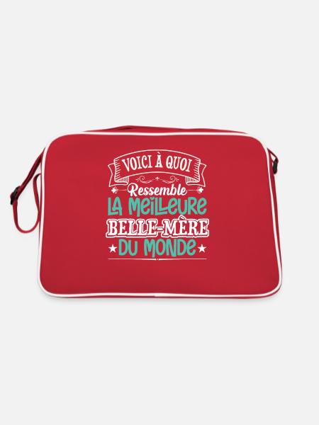 La Meilleure Belle Mère Du Monde | Belle Maman - Sac Retro - rouge/blanc - Dos