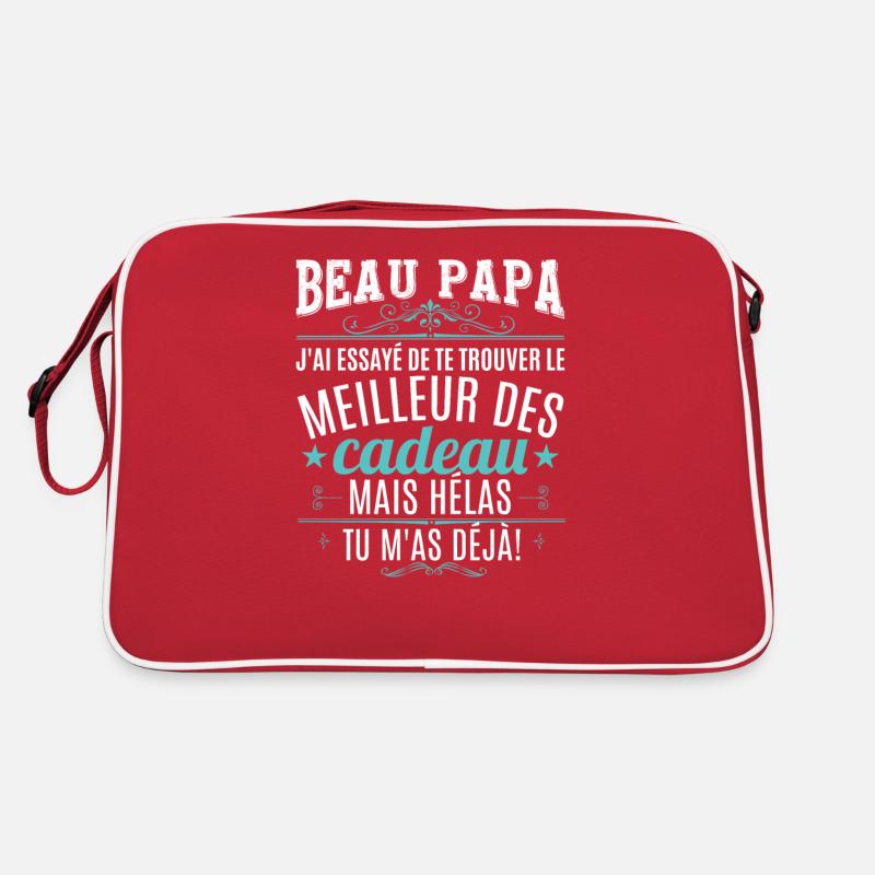 Beau Papa - Sac Retro - rouge/blanc