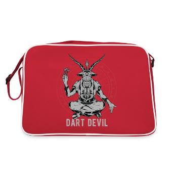Joueur de fléchettes Diable Fléchettes Drôle de - Sac Retro - rouge/blanc - Dos