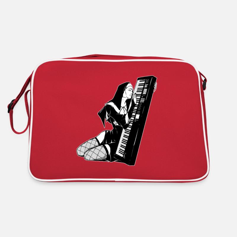 Synth Techno Musik Funny Synthesizer Retro Tasche