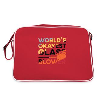 Glassblowing The best glass in the world - Retro Bag - red/white - Back