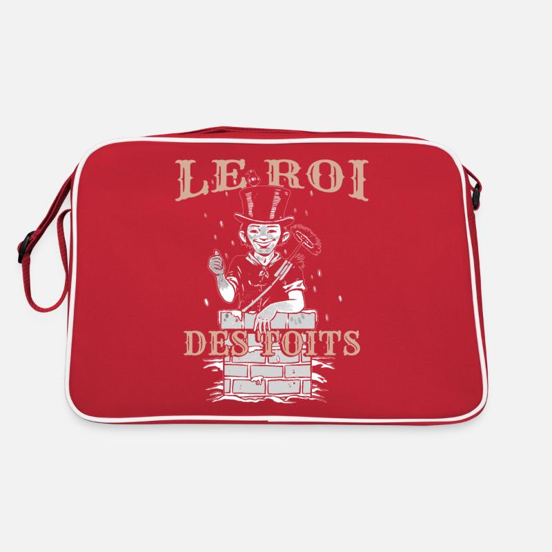 Ramoneur Cheminée - Sac Retro - rouge/blanc