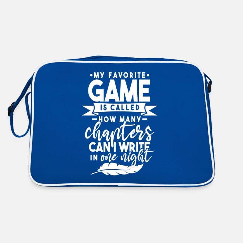 Funny Writer Writing Author Novelist Retro Bag