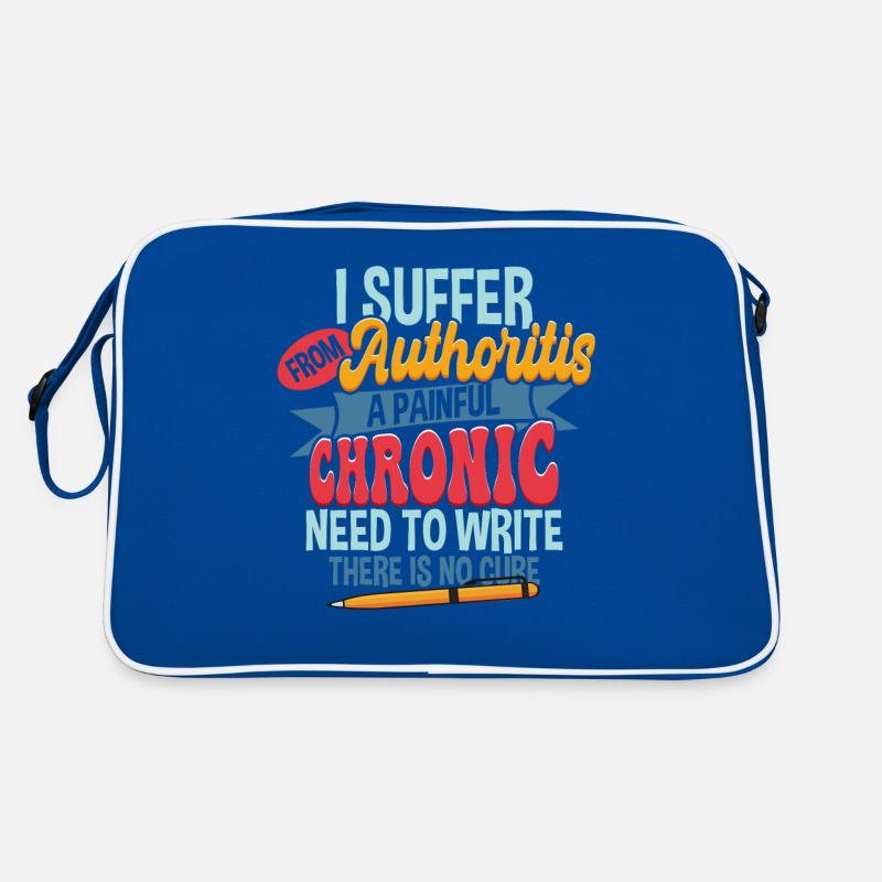 Writing Humor Writer Author Funny Retro Bag