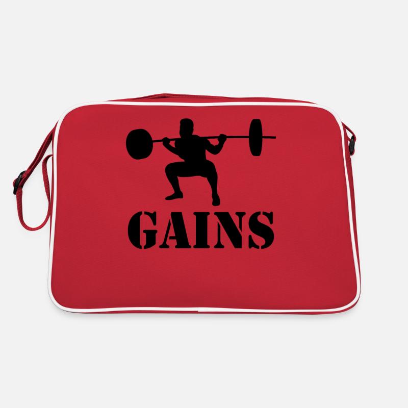 Bodybuilder Strength Sport Squats Squats Gift Retro Bag