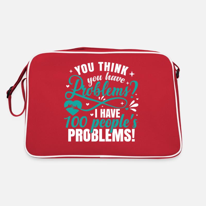Social Worker Funny Retro Bag