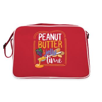 Temps de gelée de beurre de cacahuète - Sac Retro - rouge/blanc - Dos