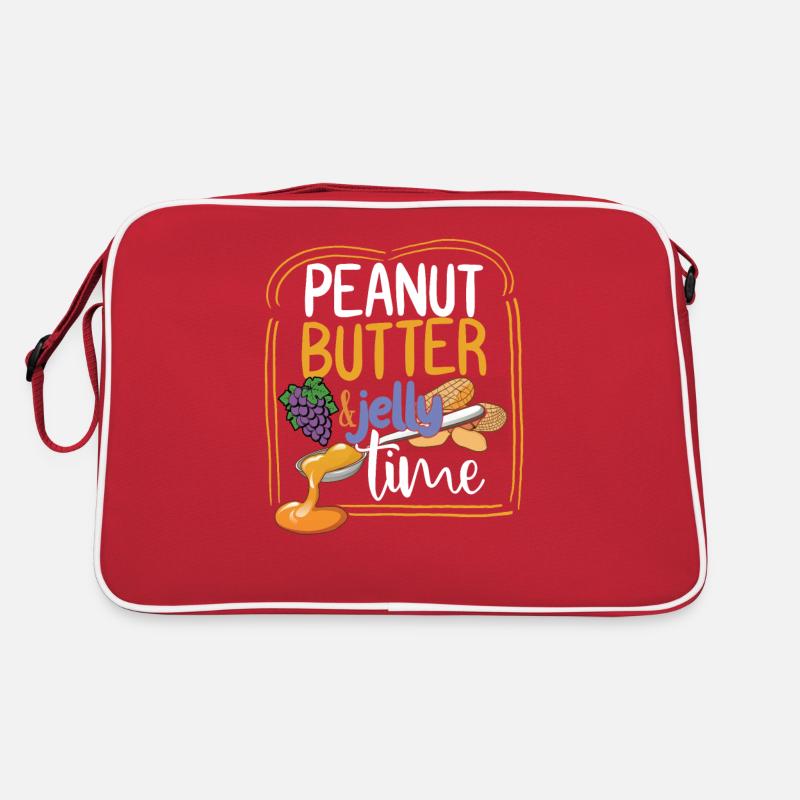 Peanut Butter Jelly Time Retro Bag