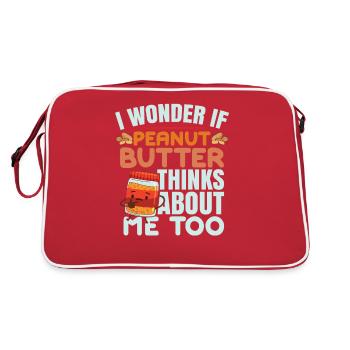 Drôle d’humour au beurre de cacahuète - Sac Retro - rouge/blanc - Dos
